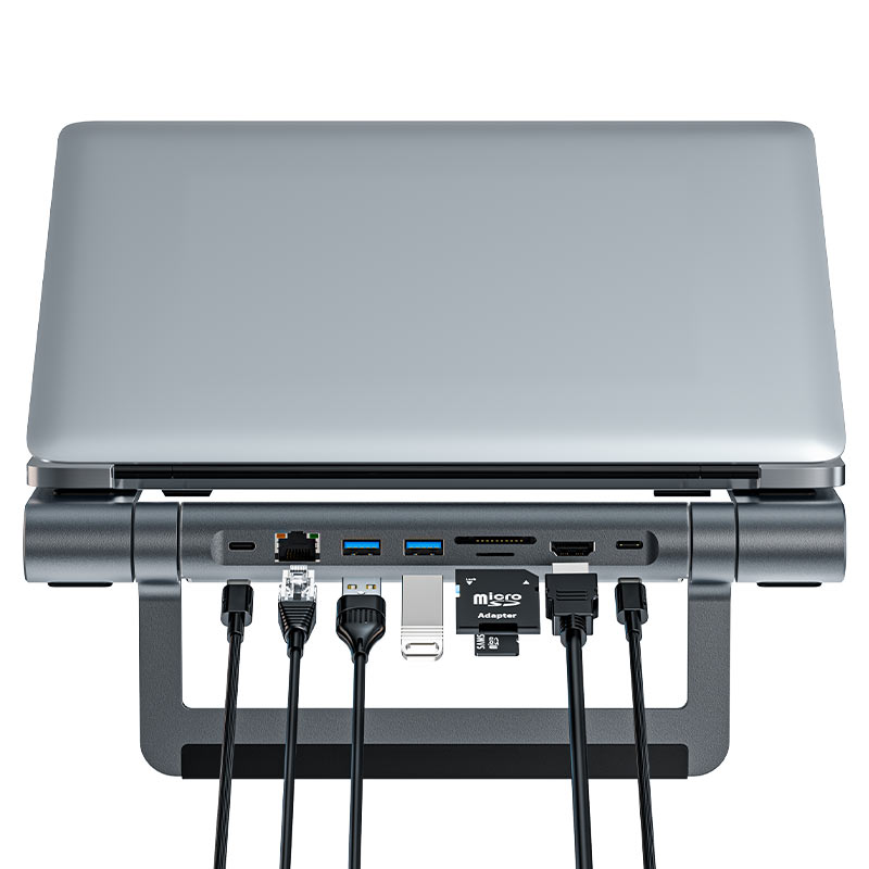 Підставка для ноутбука ACEFAST E5 PLUS USB-C multifunctional stand HUB for laptop (6974316281528)