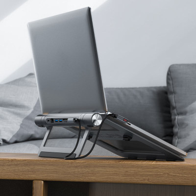 Підставка для ноутбука ACEFAST E5 PLUS USB-C multifunctional stand HUB for laptop (6974316281528)