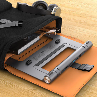 Підставка для ноутбука ACEFAST E5 PLUS USB-C multifunctional stand HUB for laptop (6974316281528)