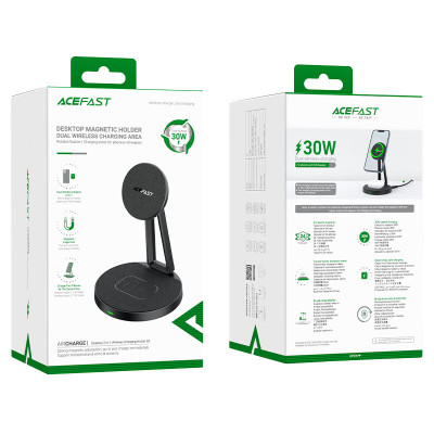 Бездротовий зарядний пристрій ACEFAST E8 desktop 2-in-1 wireless charging holder (AFE8) Бездротовий зарядний пристрій ACEFAST E8 desktop 2-in-1 wireless charging holder (AFE8)