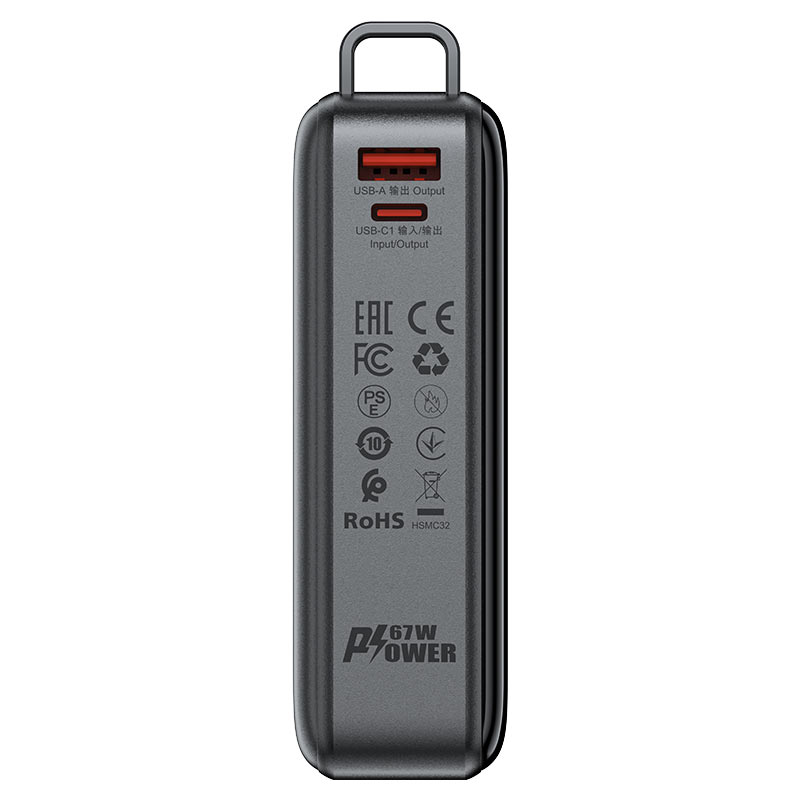 Зовнішній акумулятор ACEFAST M4 PD67W power bank 20000mAh Black (6974316282723)