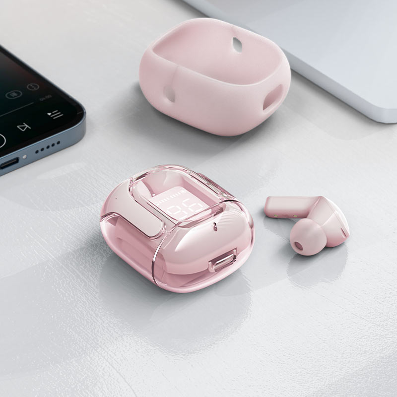 Бездротові навушники ACEFAST T6 True wireless stereo headset Pink Lotus (6974316281566)