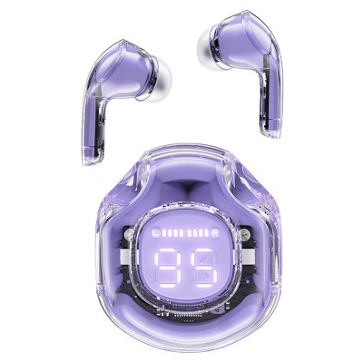 Бездротові навушники ACEFAST T8 Crystal color (2) bluetooth earbuds Alfalfa Purple (6974316282266)