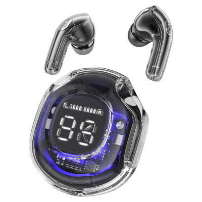 Бездротові навушники ACEFAST T8 Crystal color (2) bluetooth earbuds Bright Black (6974316282211)