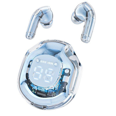 Бездротові навушники ACEFAST T8 Crystal color (2) bluetooth earbuds Ice Blue (6974316282235) Бездротові навушники ACEFAST T8 Crystal color (2) bluetooth earbuds Ice Blue (6974316282235)