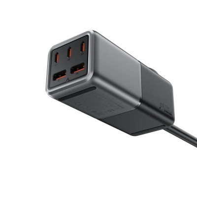 Мережевий зарядний пристрій ACEFAST Z2 PD75W GaN (3*USB-C+2*USB-A) desktop charging adapter 1,5m Black (AFZ2) Мережевий зарядний пристрій ACEFAST Z2 PD75W GaN (3*USB-C+2*USB-A) desktop charging adapter 1,5m Black (AFZ2)
