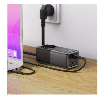 Мережевий зарядний пристрій ACEFAST Z2 PD75W GaN (3*USB-C+2*USB-A) desktop charging adapter 1,5m Black (AFZ2) Мережевий зарядний пристрій ACEFAST Z2 PD75W GaN (3*USB-C+2*USB-A) desktop charging adapter 1,5m Black (AFZ2)
