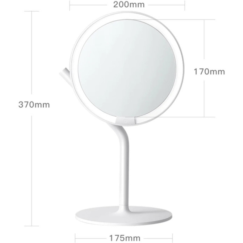 Дзеркало для макіяжу Xiaomi Amiro mini 2S AML117 Desk Makeup Mirror White (AML117)