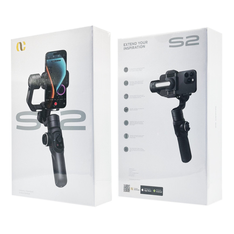 Триосьовий стабілізатор AOCHUAN Professional Gimbal Stabilizer for Smartphone SMART S2 Чорний (AOCHUAN-SMARTS2-B)