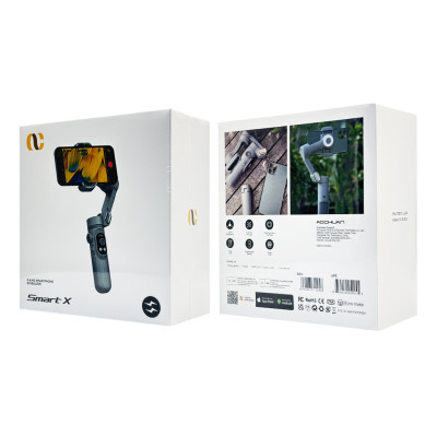 Триосьовий стабілізатор AOCHUAN Professional Gimbal Stabilizer for Smartphone SMART X Сірий (AOCHUAN-SMARTX-G) Триосьовий стабілізатор AOCHUAN Professional Gimbal Stabilizer for Smartphone SMART X Сірий (AOCHUAN-SMARTX-G)