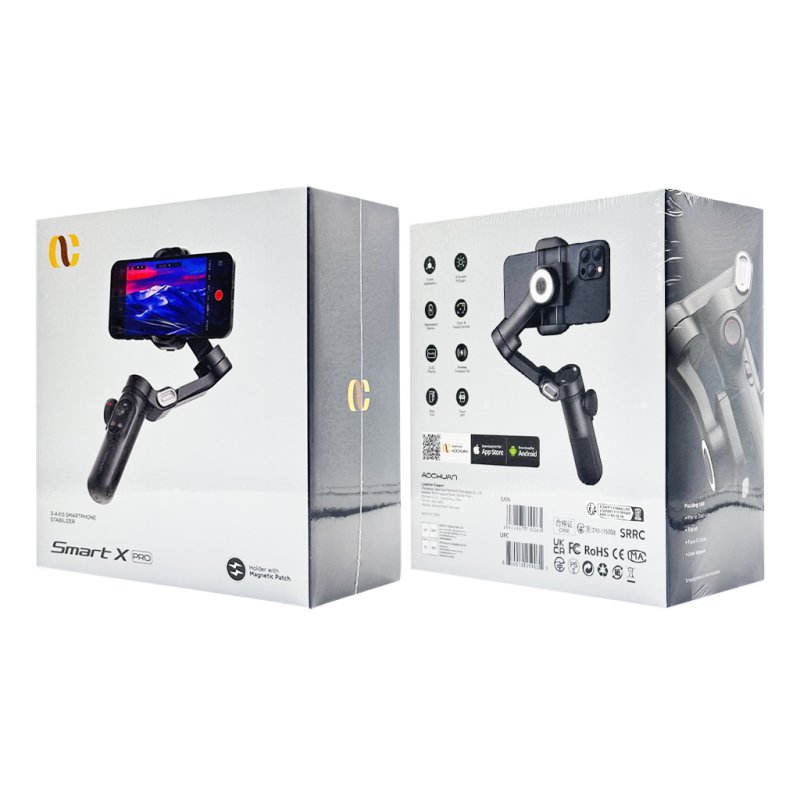 Триосьовий стабілізатор AOCHUAN Professional Gimbal Stabilizer for Smartphone SMART X Pro Black (AOCHUAN-SMARTXPRO-B)