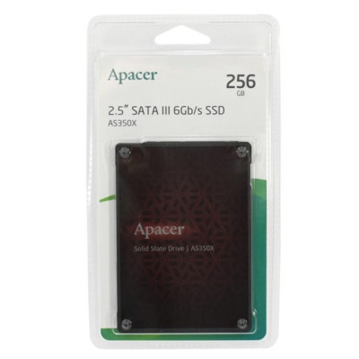 Накопичувач SSD Apacer AS350X 256GB 2.5" 7mm SATAIII 3D NAND (AP256GAS350XR-1) Накопичувач SSD Apacer AS350X 256GB 2.5" 7mm SATAIII 3D NAND (AP256GAS350XR-1)