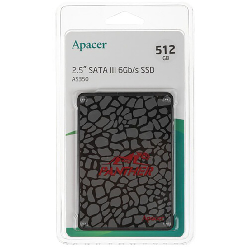 Накопичувач SSD Apacer AS350 512GB 2.5" 7mm SATAIII Standard (AP512GAS350-1)
