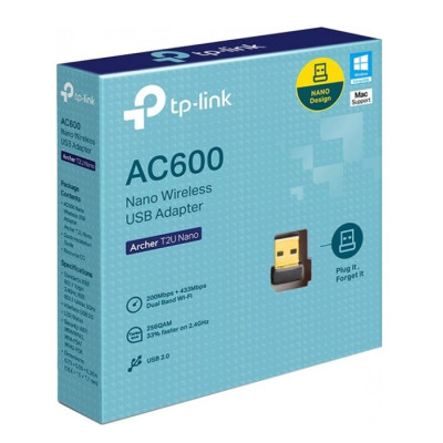 Мережева карта Wi-Fi TP-Link ARCHER-T2U-NANO (ARCHER-T2U-NANO) Мережева карта Wi-Fi TP-Link ARCHER-T2U-NANO (ARCHER-T2U-NANO)