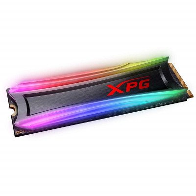 Накопичувач SSD M.2 ADATA SPECTRIX S40G RGB 512GB 2280 PCIe 3.0x4 NVMe 3D NAND Read/Write: 3500/3000 MB/sec (AS40G-512GT-C)