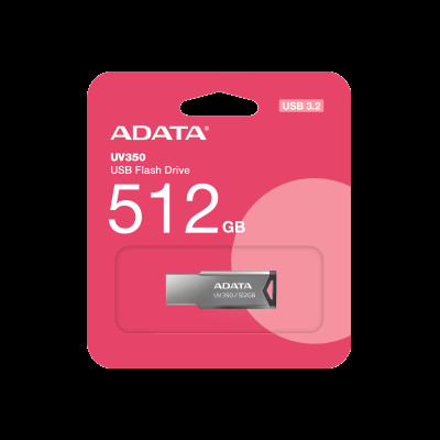 Флеш-накопичувач ADATA USB 3.2 UV 350 512Gb Silver (AUV350-512G-RBK)