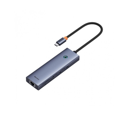 USB-хаб Baseus UltraJoy Series 7-Port HUB Docking Station Space Grey（Type-C to HDMI4K@60Hz*1+USB3.0*3+PD*1+SD/TF*1 ） (B00052803811-00)
