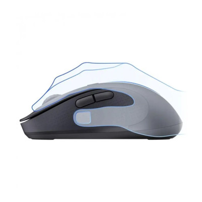 Маніпулятор миша Baseus F02 Ergonomic Wireless Mouse（without Battery） Cluster Black (B01055505111-01)