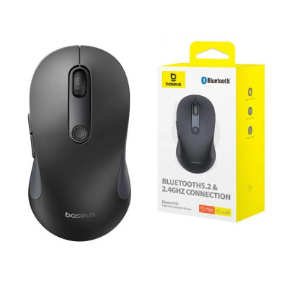 Маніпулятор миша Baseus F02 Ergonomic Wireless Mouse（without Battery） Cluster Black (B01055505111-01)
