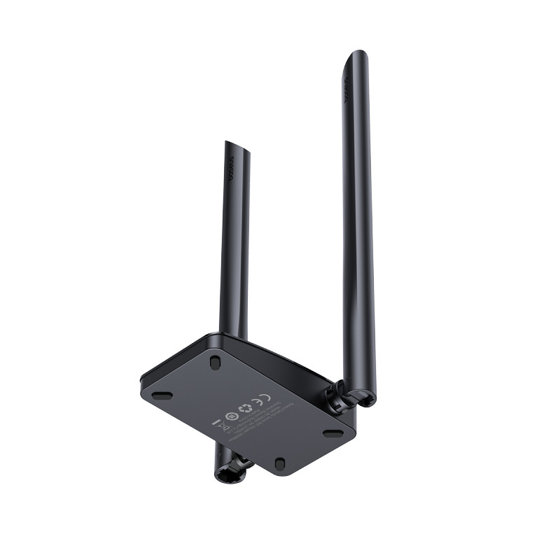 Адаптер Baseus FastJoy Series WiFi Adapter 1300Mbps（External Antenna）Cluster Black (B01317600111-05)