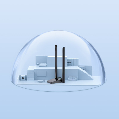 Адаптер Baseus FastJoy Series WiFi Adapter 1800Mbps（External Antenna）Cluster Black (B01317600111-06)