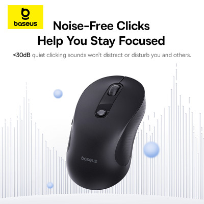 Мишка Baseus F02 Ergonomic Wireless Mouse Bluetooth Single Cosmic Black (B0203203)