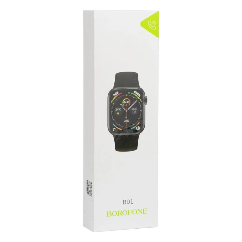 Смарт-годинник Borofone BD1 smart sports watch(call version) Bright Black (6974443384123)