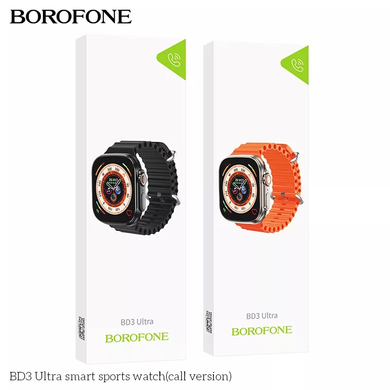Смарт-годинник Borofone BD3 Ultra smart sports watch(call version) Black (6941991100277)