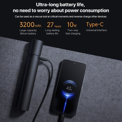 Ліхтар Xiaomi Mijia Multi Functional Strong Light Flashlight (N613) (BHR7668CN) Ліхтар Xiaomi Mijia Multi Functional Strong Light Flashlight (N613) (BHR7668CN)