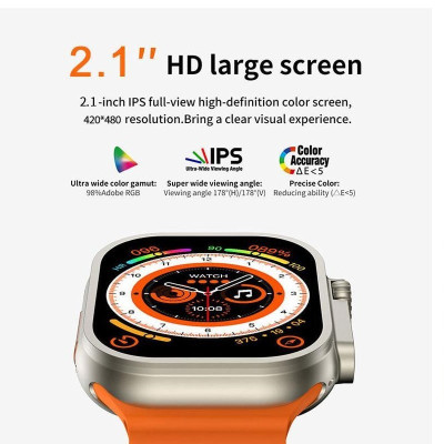 Смарт-годинник BIG S10 Pro Ultra 2 IP67+GPS Orange (BIGS10POrange)