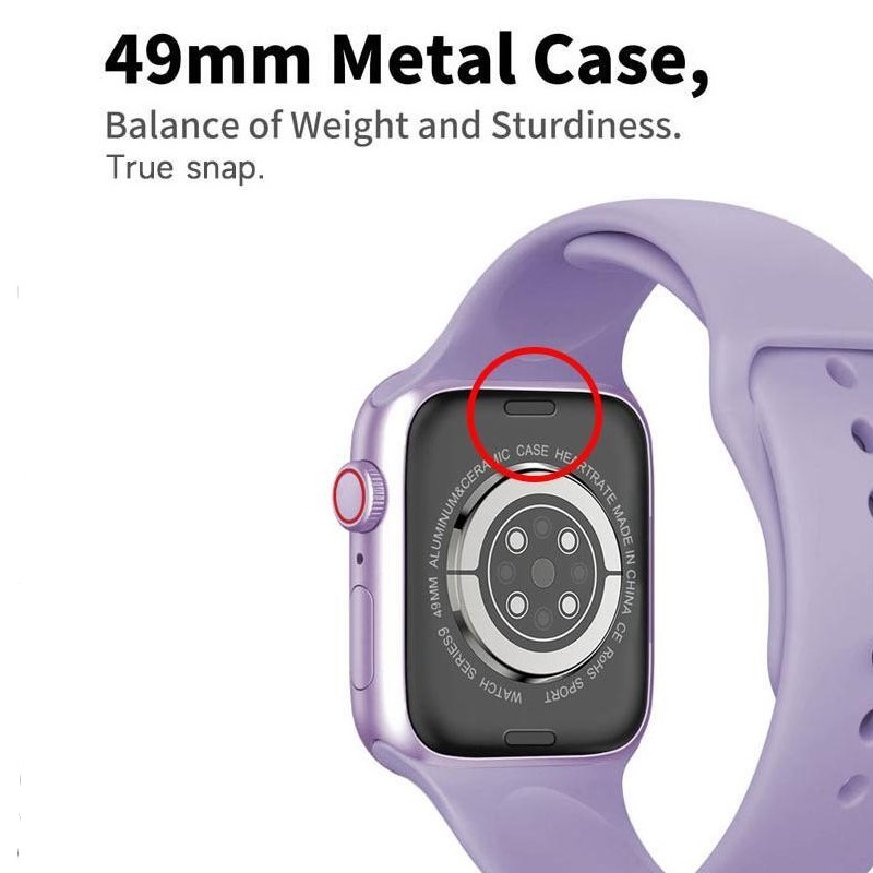Смарт-годинник BIG X9 Max Plus IP67+GPS Purple (BIGX9MPPurple)