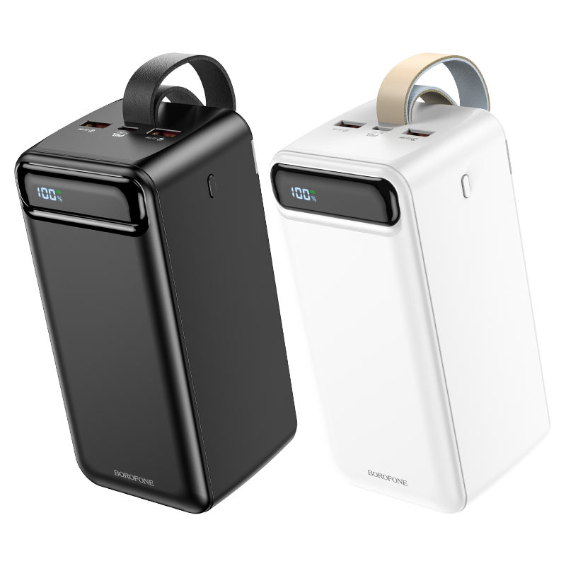 Зовнішній акумулятор BOROFONE BJ14D Course 22.5W+PD20W fully compatible power bank(50000mAh) White (6974443387773)