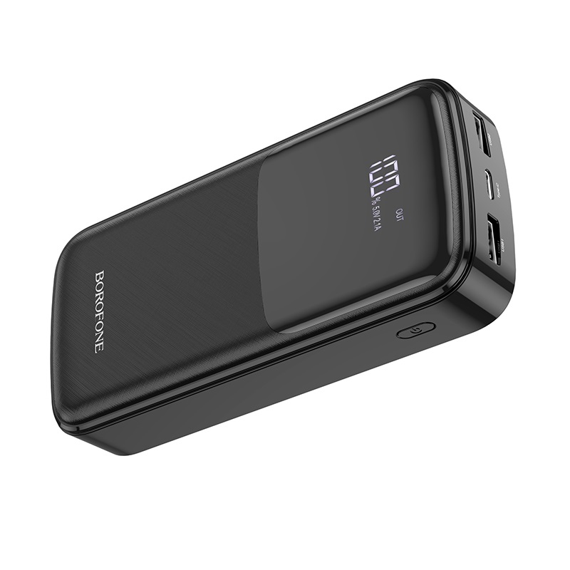 Зовнішній акумулятор BOROFONE BJ17A Oceanic digital power bank 20000mAh Black (6974443382693)