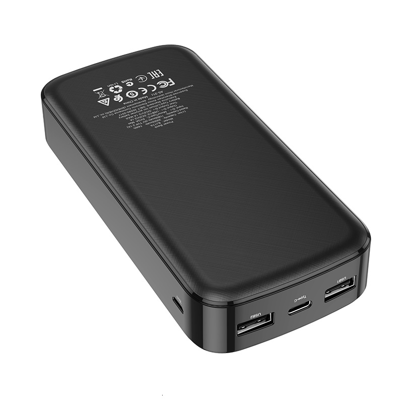 Зовнішній акумулятор BOROFONE BJ17A Oceanic digital power bank 20000mAh Black (6974443382693)