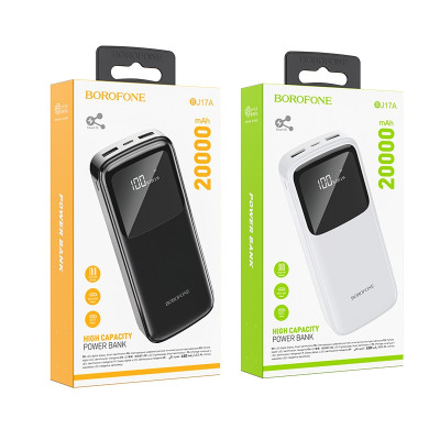 Зовнішній акумулятор BOROFONE BJ17A Oceanic digital power bank 20000mAh Black (6974443382693) Зовнішній акумулятор BOROFONE BJ17A Oceanic digital power bank 20000mAh Black (6974443382693)