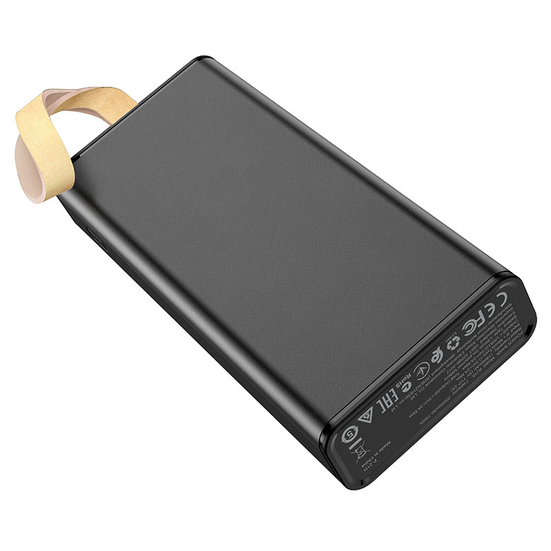 Зовнішній акумулятор BOROFONE BJ18 Coolmy digital display power bank 20000mAh Black (6974443381375)