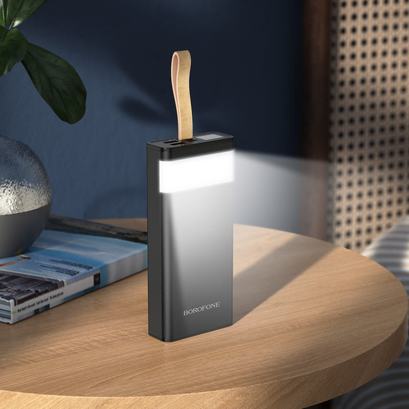 Зовнішній акумулятор BOROFONE BJ18 Coolmy digital display power bank 20000mAh Black (6974443381375)