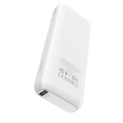 Зовнішній акумулятор BOROFONE BJ1A Olymp PD+QC3.0 power bank 20000mAh 3A 18W White (6931474734365)