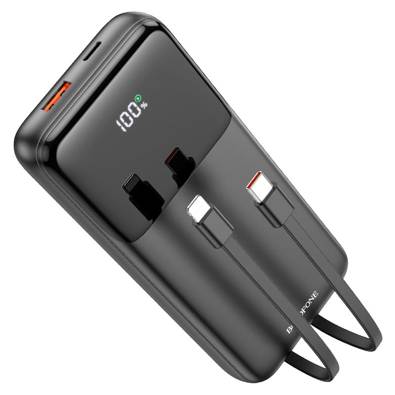 Зовнішній акумулятор BOROFONE BJ22A 22.5W+PD20W fully compatible power bank 20000mAh Black (6974443384581)