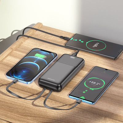 Зовнішній акумулятор BOROFONE BJ22A 22.5W+PD20W fully compatible power bank 20000mAh Black (6974443384581)