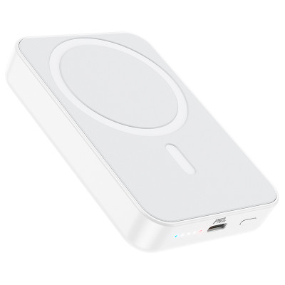 Зовнішній акумулятор BOROFONE BJ25 Reach PD20W magnetic wireless fast charging (8000mAh) White (6974443385793)