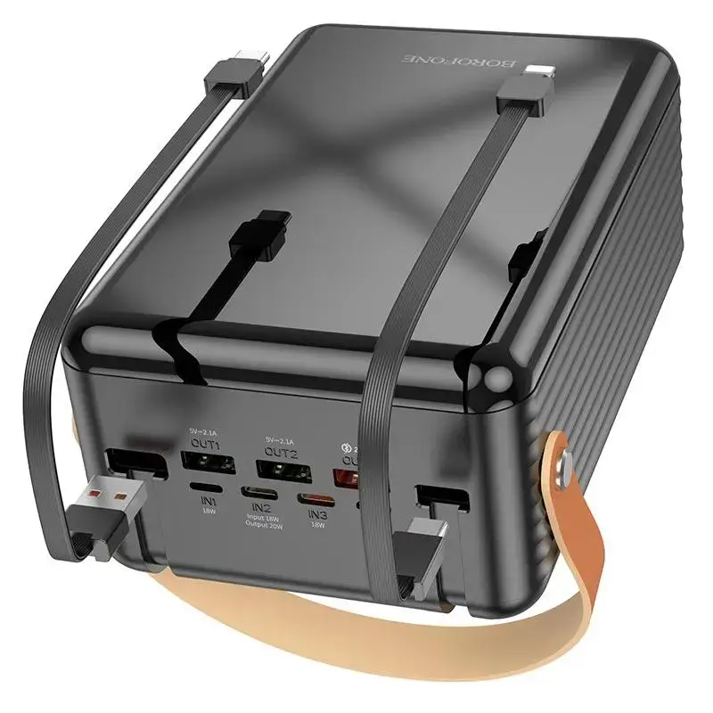 Зовнішній акумулятор BOROFONE BJ32 Terra 22.5W fully compatible power bank(80000mAh) Black (6941991100062)