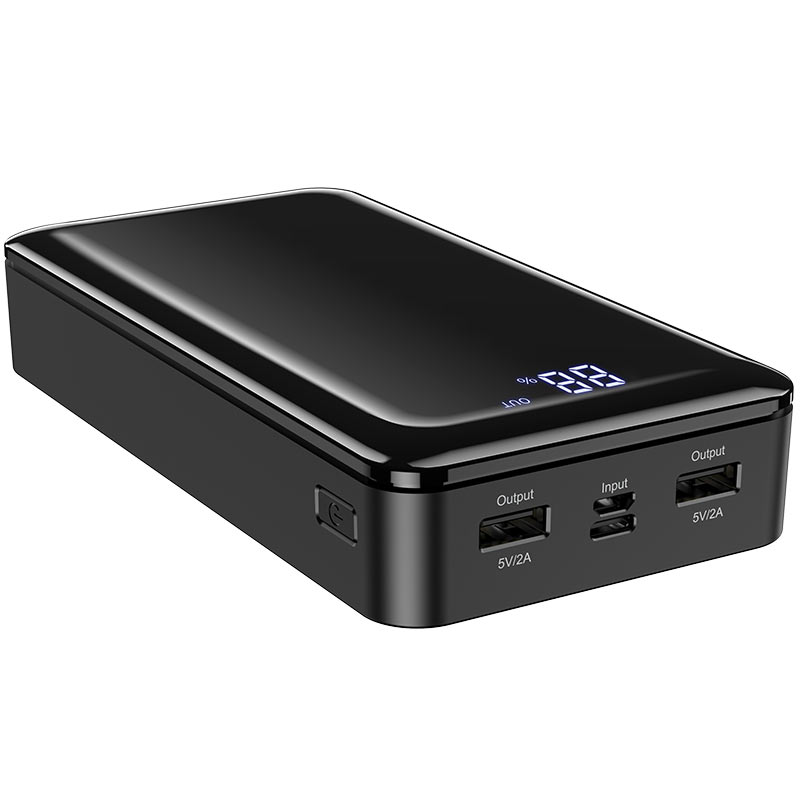 Зовнішній акумулятор BOROFONE BJ8 Extreme power bank(30000mAh) Black (6931474739971)