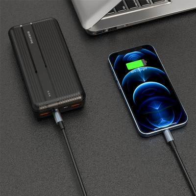 Зовнішній акумулятор BOROFONE BJ9A Uranus 22.5W fully compatible 20000mAh Black (6974443382679) Зовнішній акумулятор BOROFONE BJ9A Uranus 22.5W fully compatible 20000mAh Black (6974443382679)