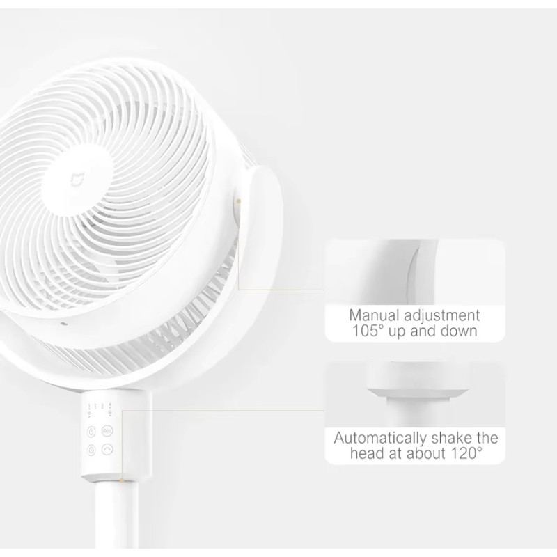 Вентилятор Xiaomi Mijia 18W Circulation Fan + (перехідник на EU розетку) (BPLDS08DM)