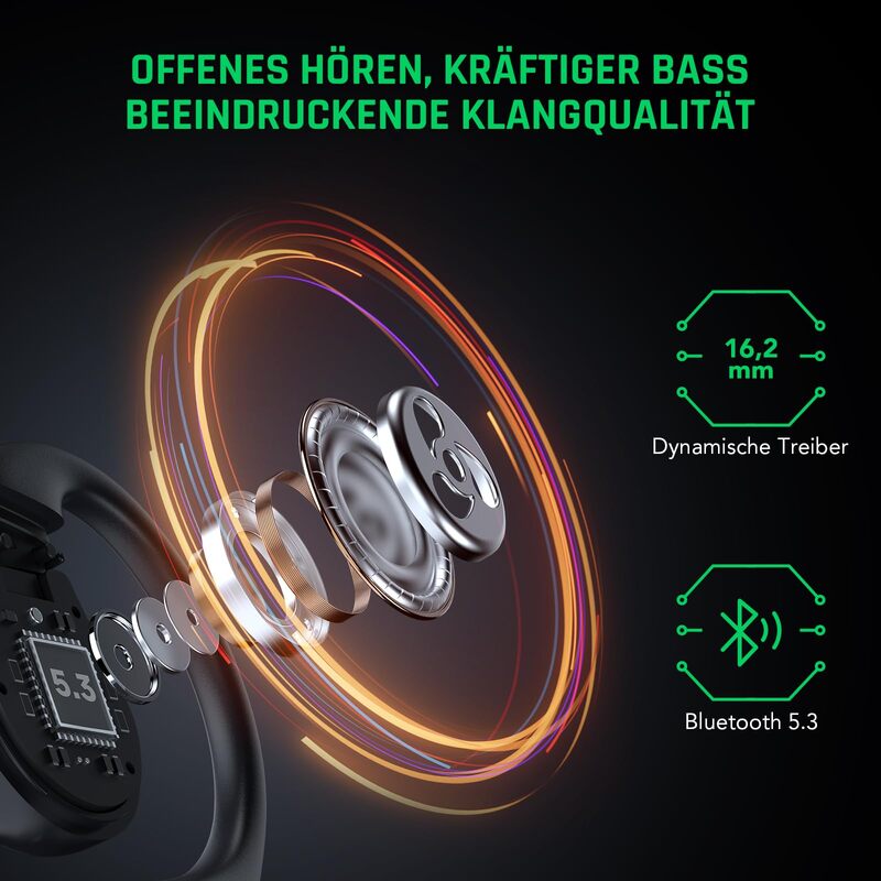 Бездротові навушники TWS Black Shark Open Bluetooth Earphones Black (BHR8844CN)