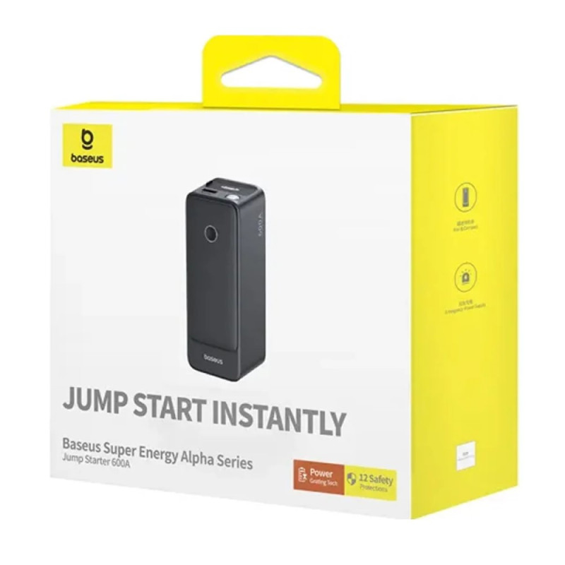 Автомобільний пуско-зарядний пристрій Baseus Super Energy Alpha Series Jump Starter 600A Cosmic Black (C00259200121-00)