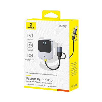 Адаптер Baseus SafeJourney Series Wireless CarPlay Adapter Space Grey (C10745100813-00)