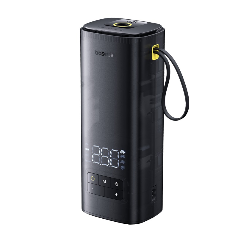 Автомобільний насос Baseus SuperMini Mega Series Double Cylinder Air Inflator Cluster Black (C11123202111-00)