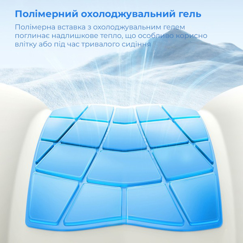 Подушка для попереку Baseus ComfortRide Series Car Cooling Lumbar Pillow Cluster Black (C20036402111-01)